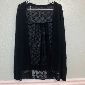 Medium black cardigan $7